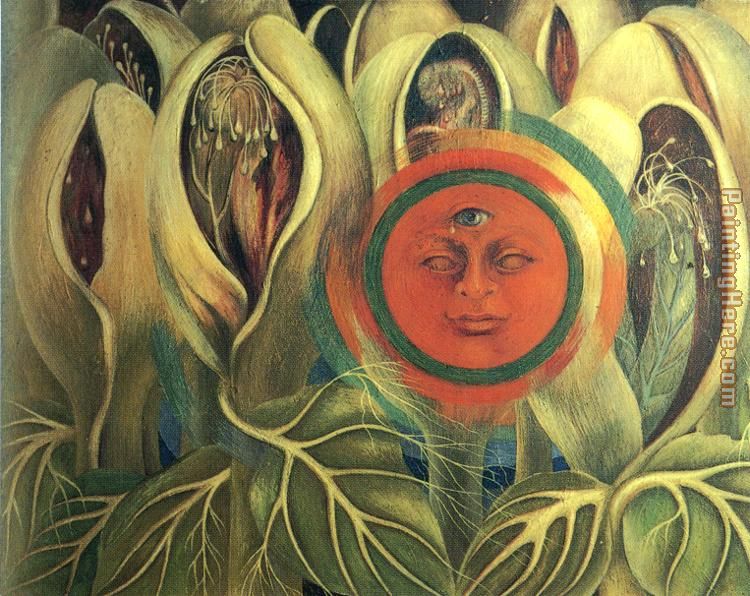 Sun and Life painting - Frida Kahlo Sun and Life art painting